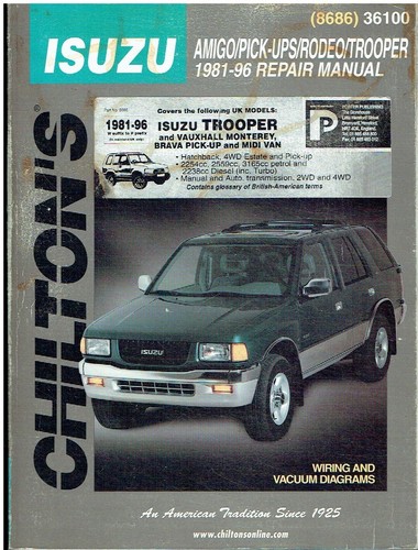 Isuzu trooper pickup - isuzu,